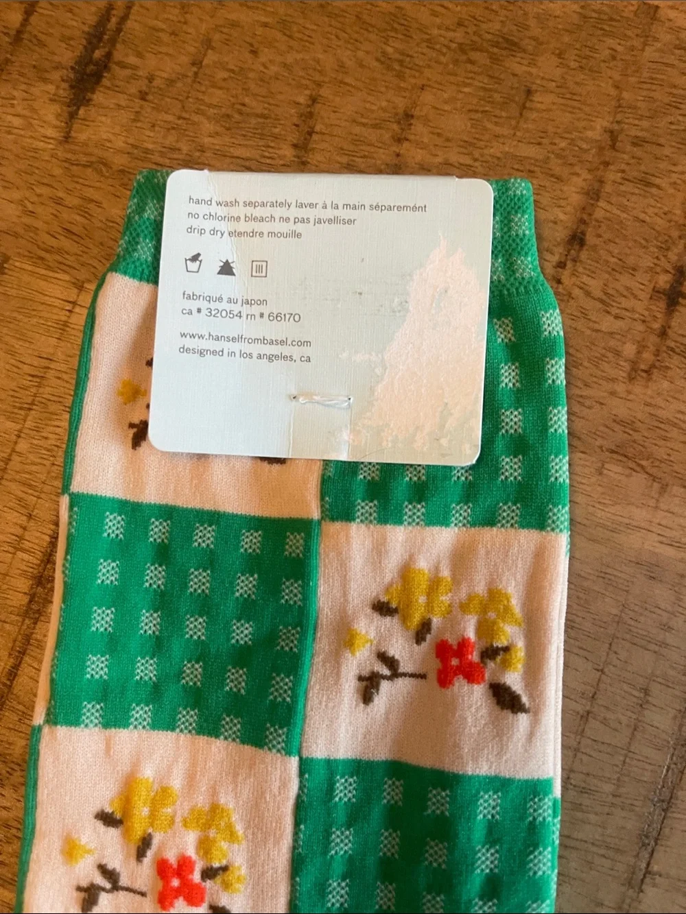 Hansel from Basel Country Gingham Socks New One Size